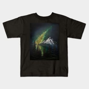 Galaxy Mountain Forest Kids T-Shirt